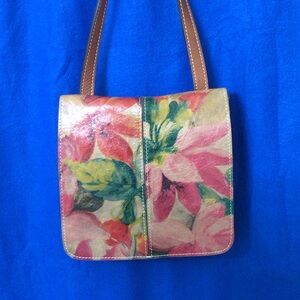 Patricia Nash Floral Leather Shoulder Bag